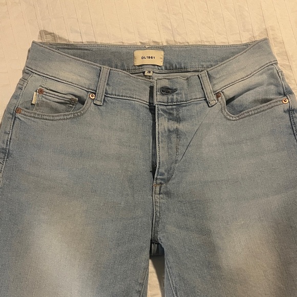 Agolde Light Wash Straight Leg Jeans 27 - Picture 2 of 9